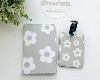 Custom PU Leather Passport Cover & Luggage Tag: Personalized Travel ID