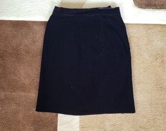 Black Velvet Mini Skirt, 90s Vintage