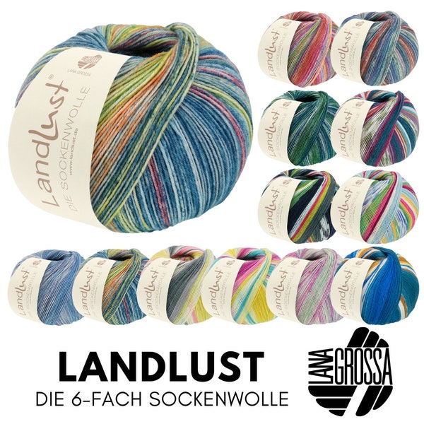 Lana Grossa Landlust THE SOCK WOOL 150 g fil à chaussettes 6 brins de Lana Grossa et Landlust 390 m