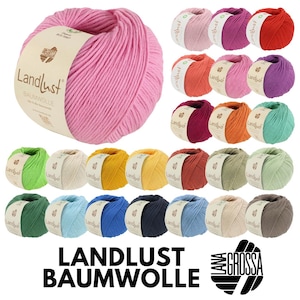 Lana Grossa LANDLUST BAUMWOLLE GOTS 50 g klassisches Bio-Baumwollgarn 115 m