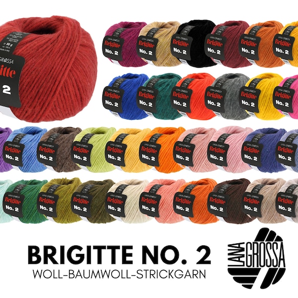 Lana Grossa BRIGITTE NO. 2 50 g mélange de haute qualité de laine vierge, coton et alpaga 140 m