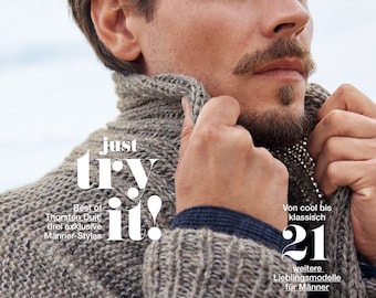 Lana Grossa MEN No. 9 knitting magazine with 24 model instructions for men