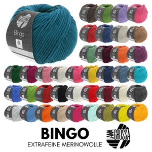 Lana Grossa BINGO 50 g extrafeine Merinowolle 80 m