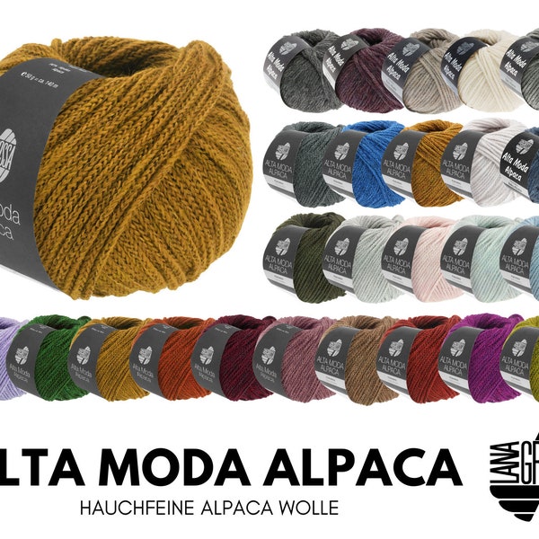 Lana Grossa ALTA MODA ALPACA 50 g edles Garn aus hauchfeinem Baby-Alpaca 140 m