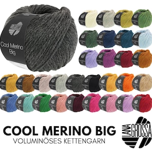 Lana Grossa COOL MERINO BIG 50 g voluminöses Kettengarn aus klassischer Merinowolle 90 m