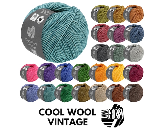 Lana Grossa COOL WOOL VINTAGE 50 g Ton-in-Ton gefärbte Merinowolle 