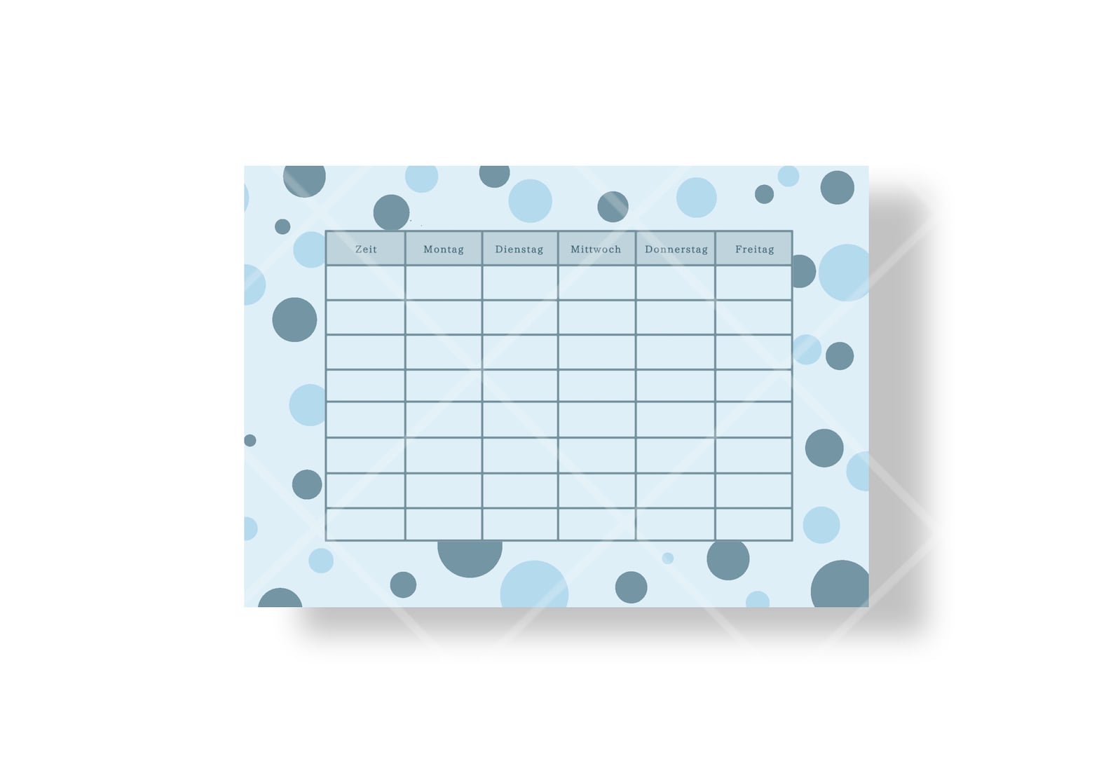 Stundenplan ästhetisch Blau Zum Ausdrucken / PDF Datei | Etsy