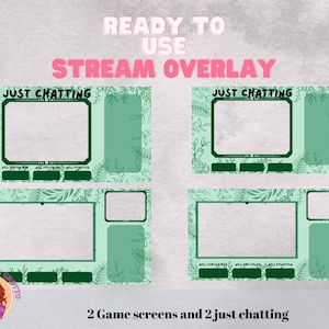 Green Plant Twitch Overlay Package