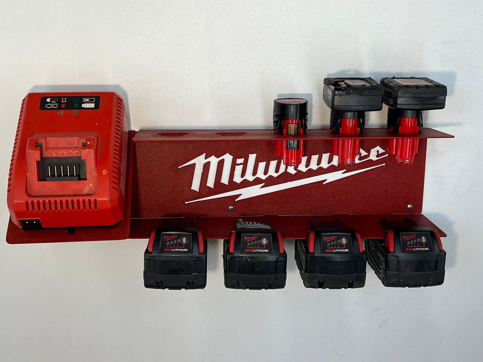 Milwaukee M12 M18 Storage Battery and Charger Holder Rack Etsy