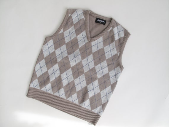 Vintage Jantzen Argyle Sweater Vest | Cable Knit … - image 4