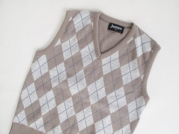 Vintage Jantzen Argyle Sweater Vest | Cable Knit … - image 1