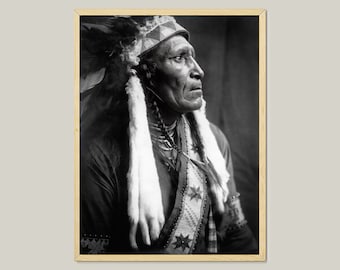 Nez Perce Chief Photograph by Edward Curtis (Digital Download)