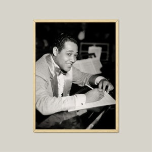 Duke Ellington Vintage Jazz Portrait - Black and White Photography (Digital Download)