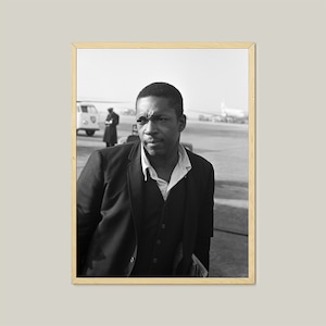 Vintage John Coltrane Schiphol Photo: Jazz Art Print (Digital Download)
