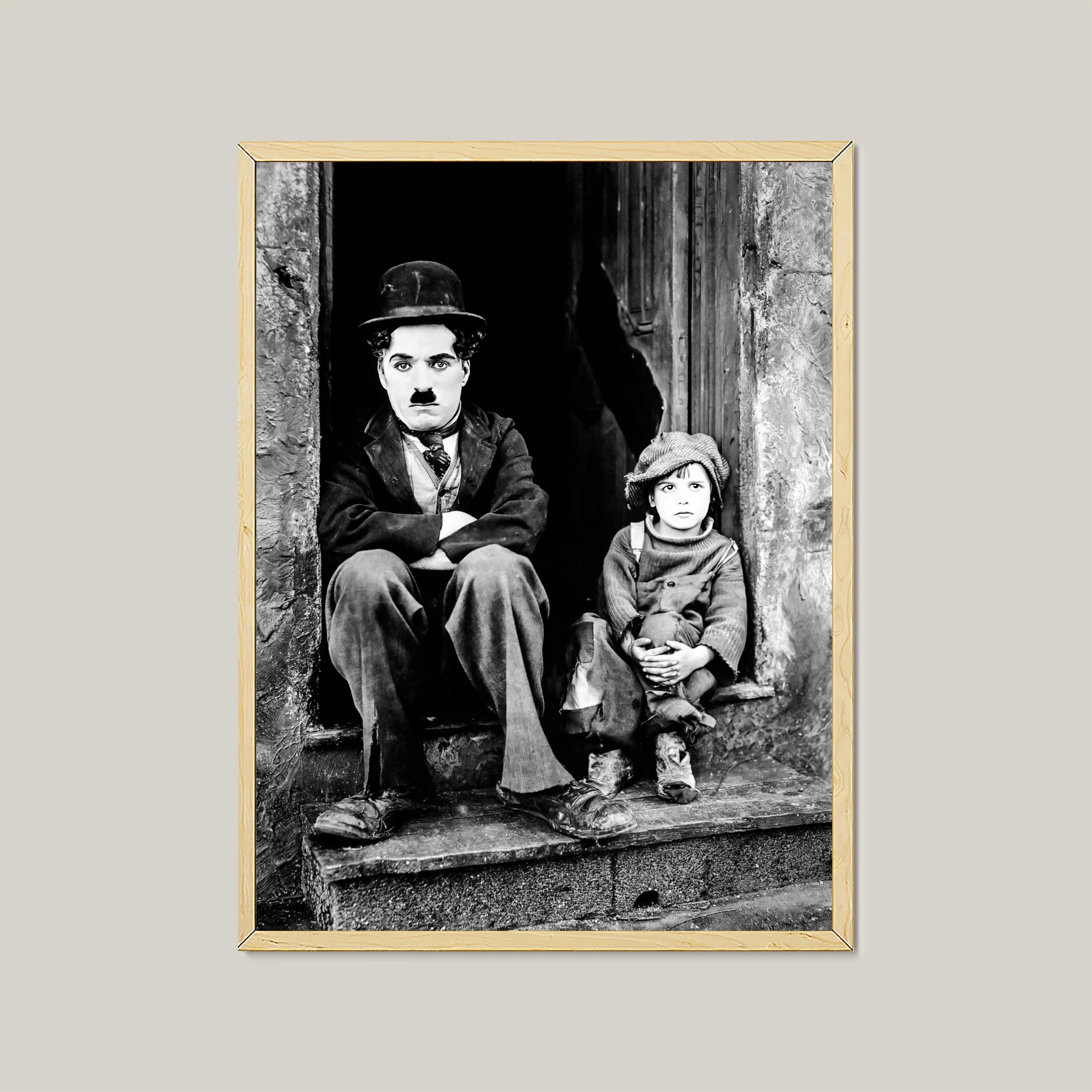 チャップリンと子供のアートプリント Charlie Chaplin the Kid - Etsy