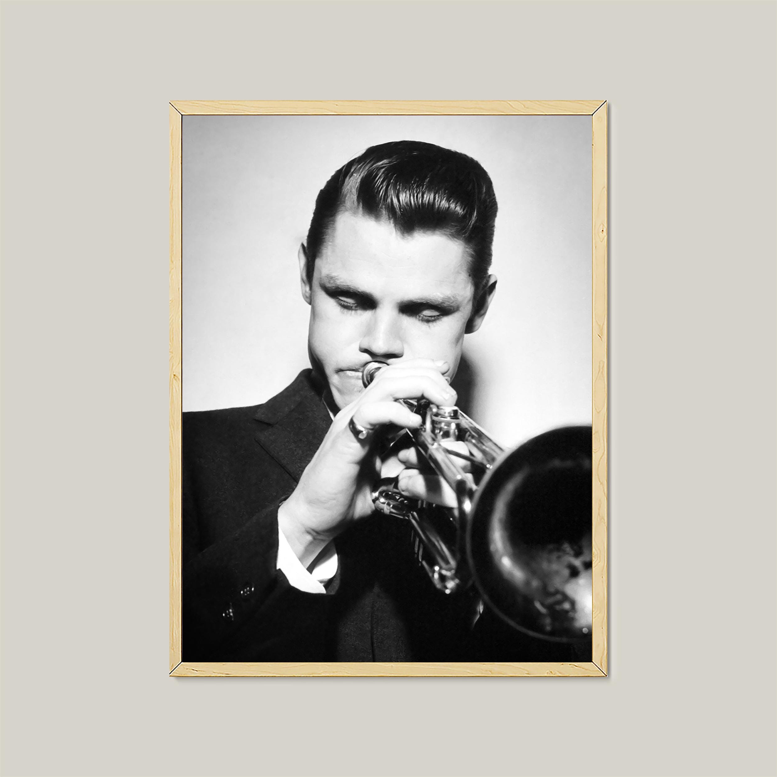 Vintage Chet Baker Portrait Photo Poster-Perfect Jazz Prints Music Lovers-Printable Classic Jazz Photography-Music Gifts-Digital Download