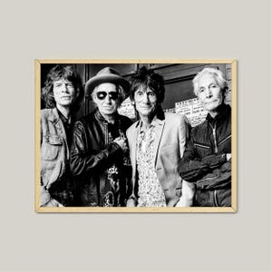 Rolling Stones Black & White Photo Poster: Rock Music Decor (Digital Download)
