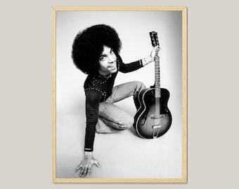 Prince Black and White Photo Poster – Vintage Music Legend Wall Art (Digital Download)