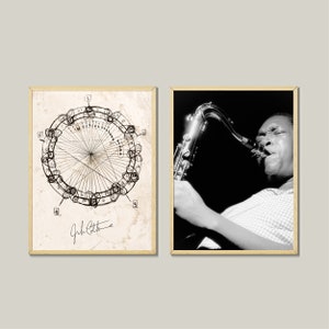 John Coltrane &#39;Giant Steps&#39; Poster Set: Black & White Jazz Prints (Digital Download)