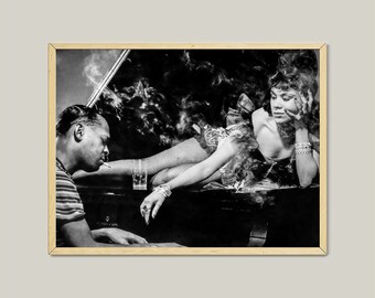 Katherine Dunham Jazz Poster: 1930s Black and White Art (Digital Download)