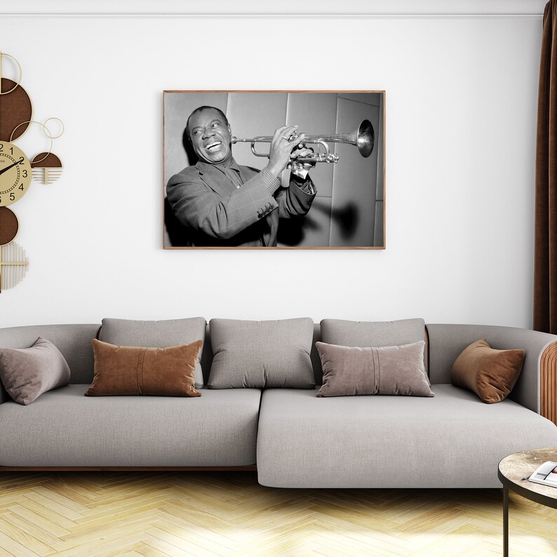 Vintage Louis Armstrong Photo Printable Wall Art Photography Jazz ...