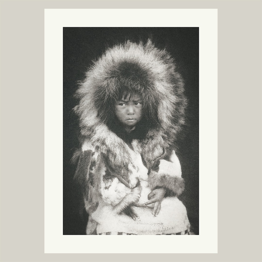 Native American Indian Portraitnoatak Child Profile Etsy