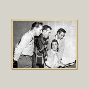 Elvis Presley, Johnny Cash, Jerry Lee Lewis Vintage Poster (Digital Download)