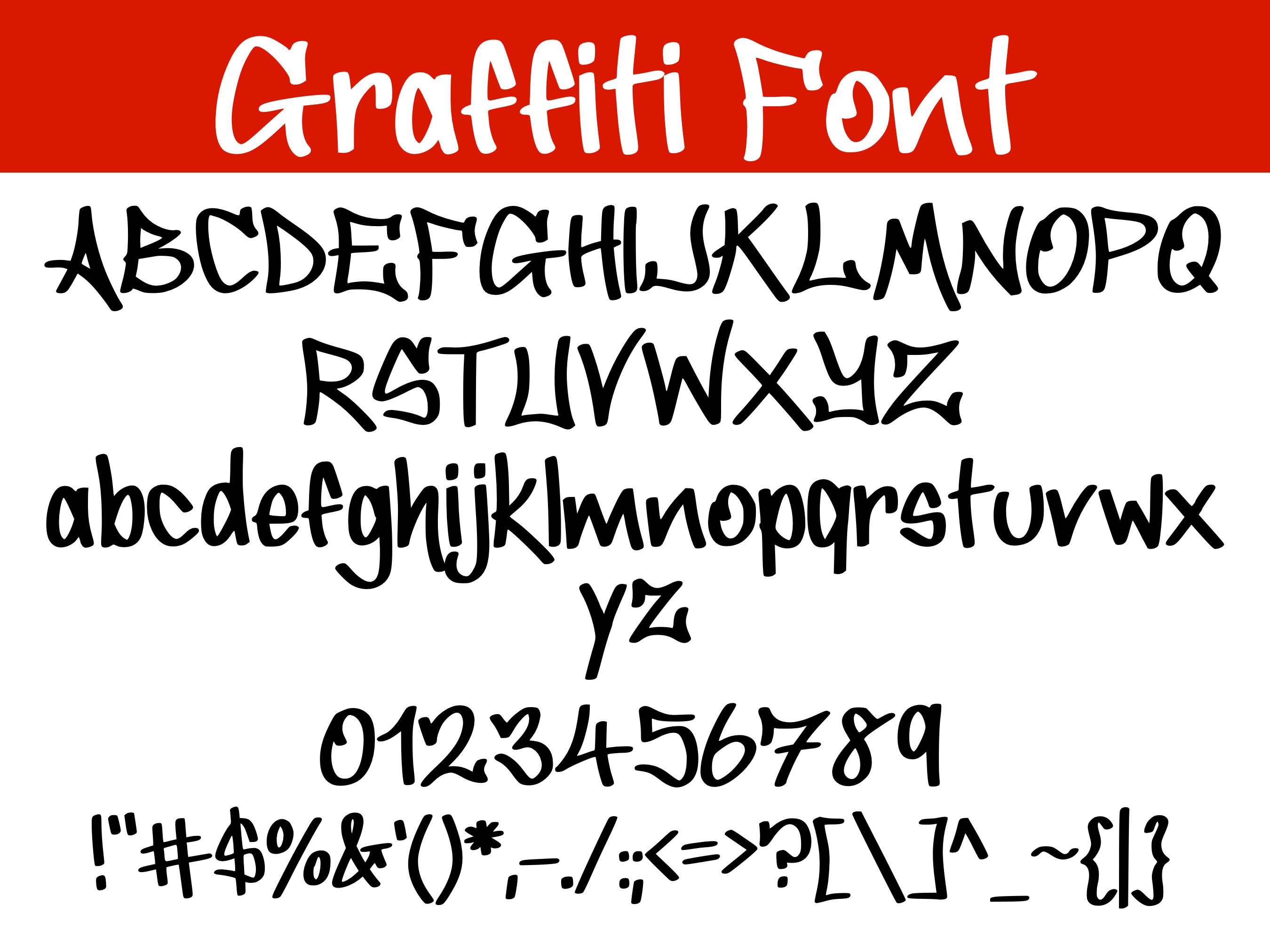 Graffiti Glyph Font Commercial License, Urban Font OTF TTF, Spray Paint Font, Urban Font, Hand