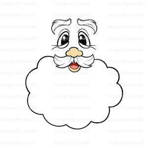 Santa face svg png, Santa claus head svg cricut file, Santa svg