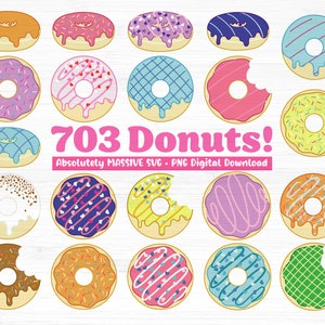 Donut SVG Birthday, Donut svg bundle, Donut party svg png, Donut Clipart, Donut Cricut SVG File, Silhouette File