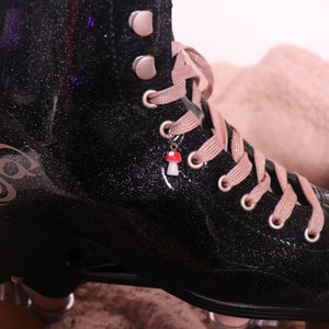 Mushroom skate charms, cute accessory for roller skates