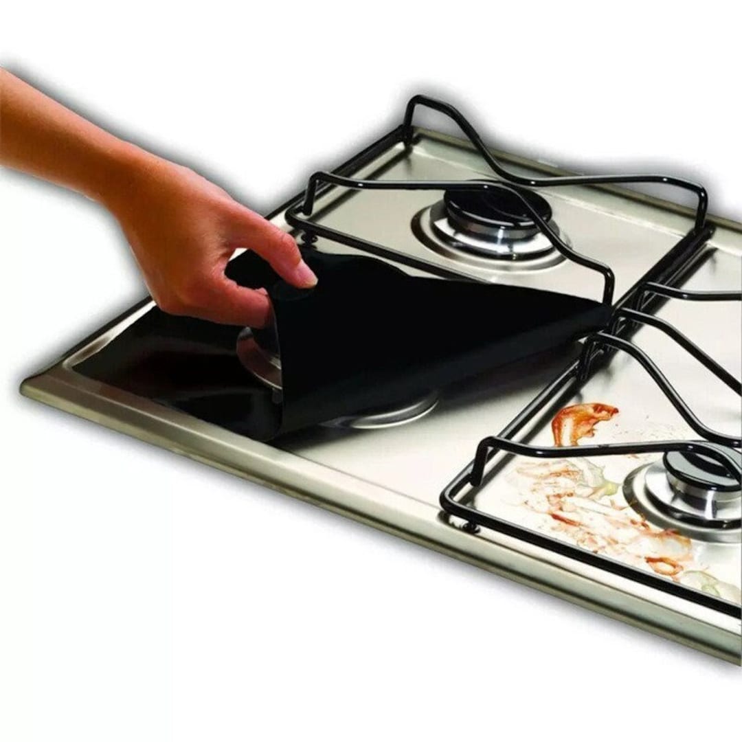 1/4PC Stove Protector Cover, Liner Gas Stove Protector,gas Stove