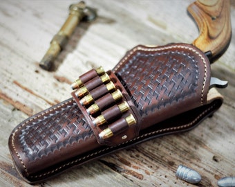Westernholster met ronde lussen en vlechtwerk