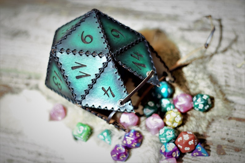 Leather D20 Dice Bag SVG Pattern Laser Ready Etsy