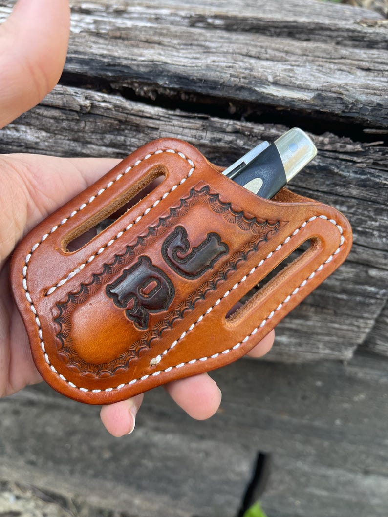 Trapper Sheath With Personalized Initials. - Etsy