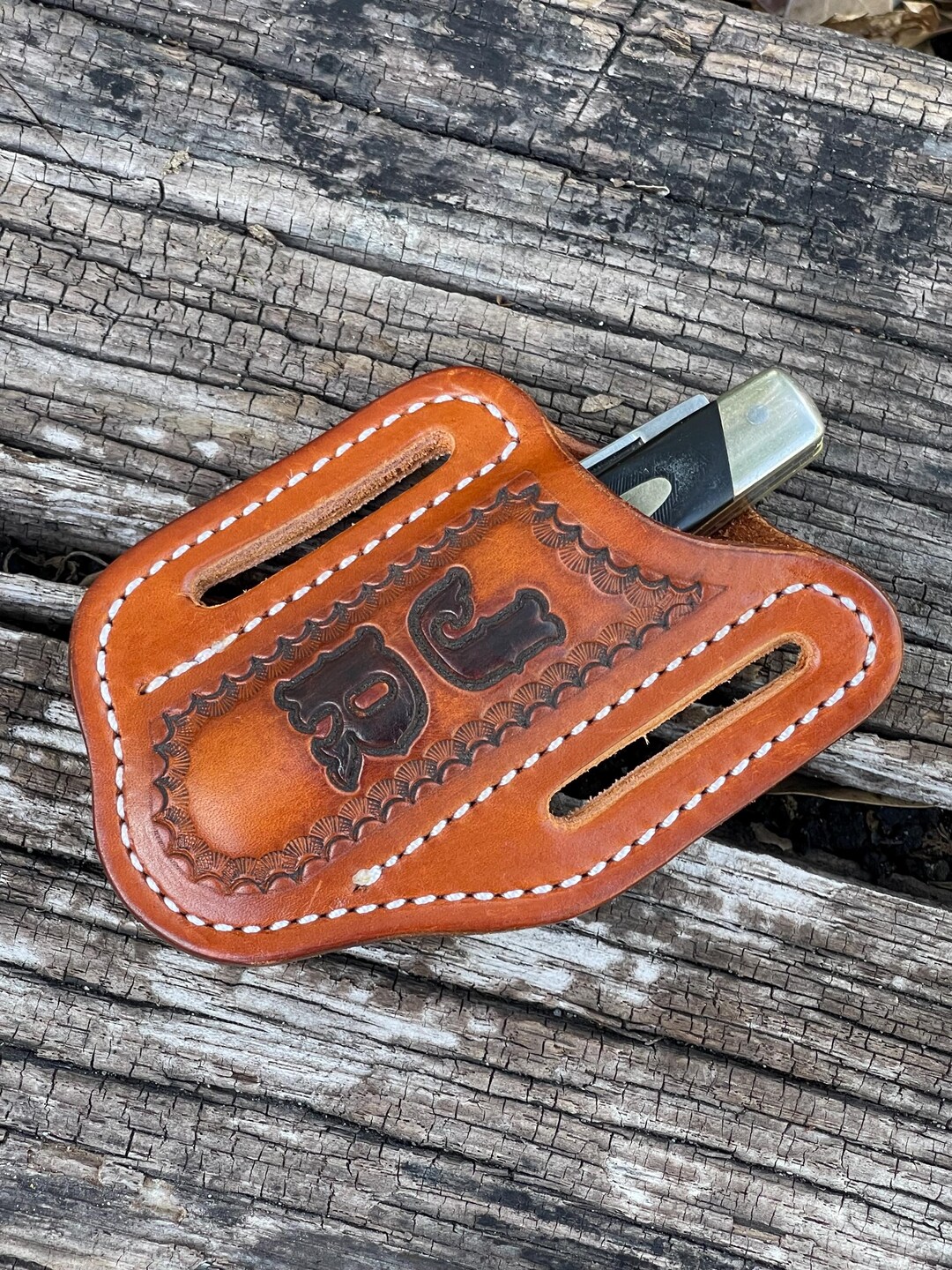 Trapper Sheath With Personalized Initials. - Etsy