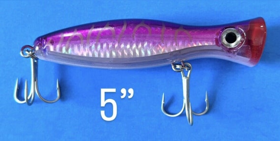 Heavy Duty Saltwater Topwater Tuna Poppers Fishing Lure Choose Color & Size  -  Israel