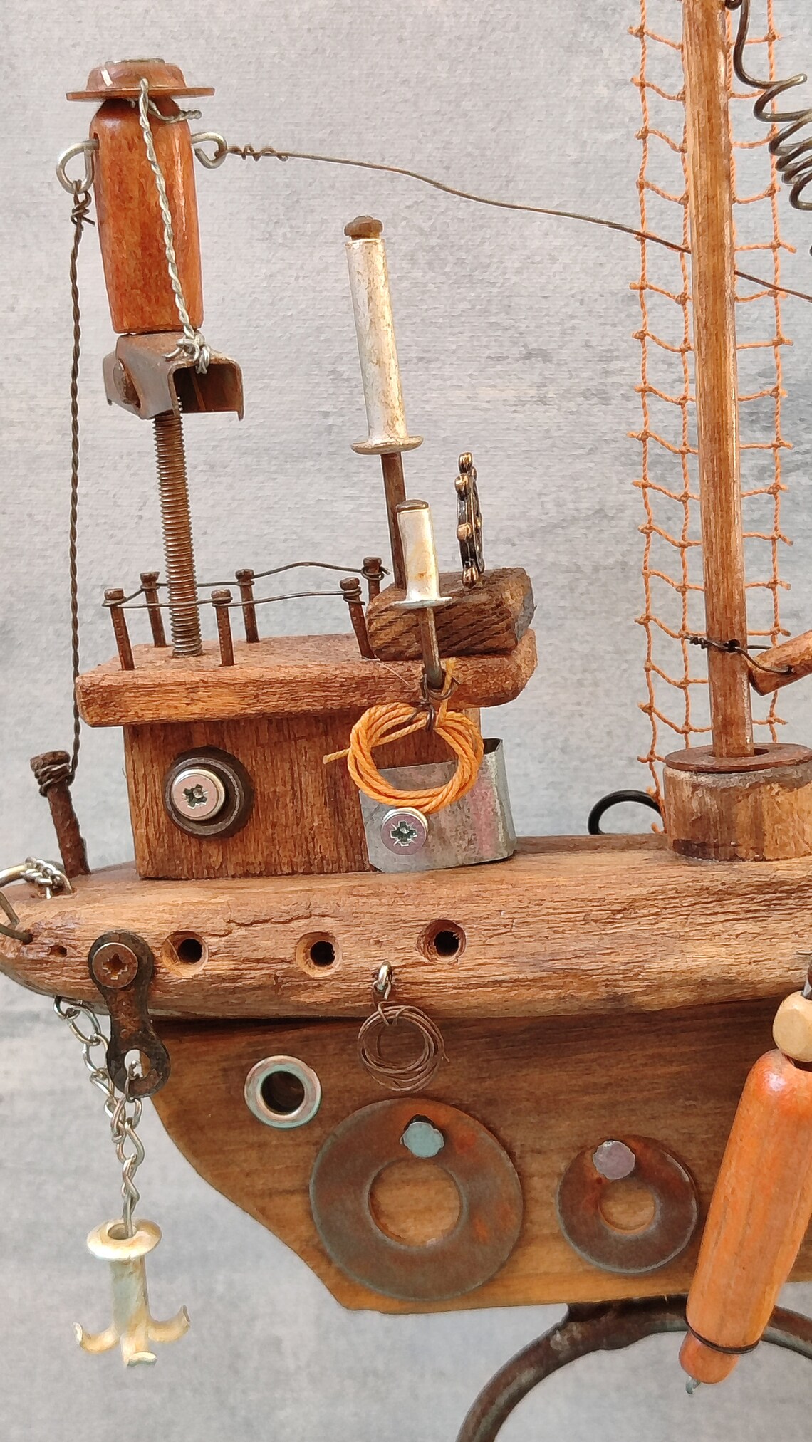 Boat, Driftwood Boat, Natural, Handmade, Upcycling - Etsy