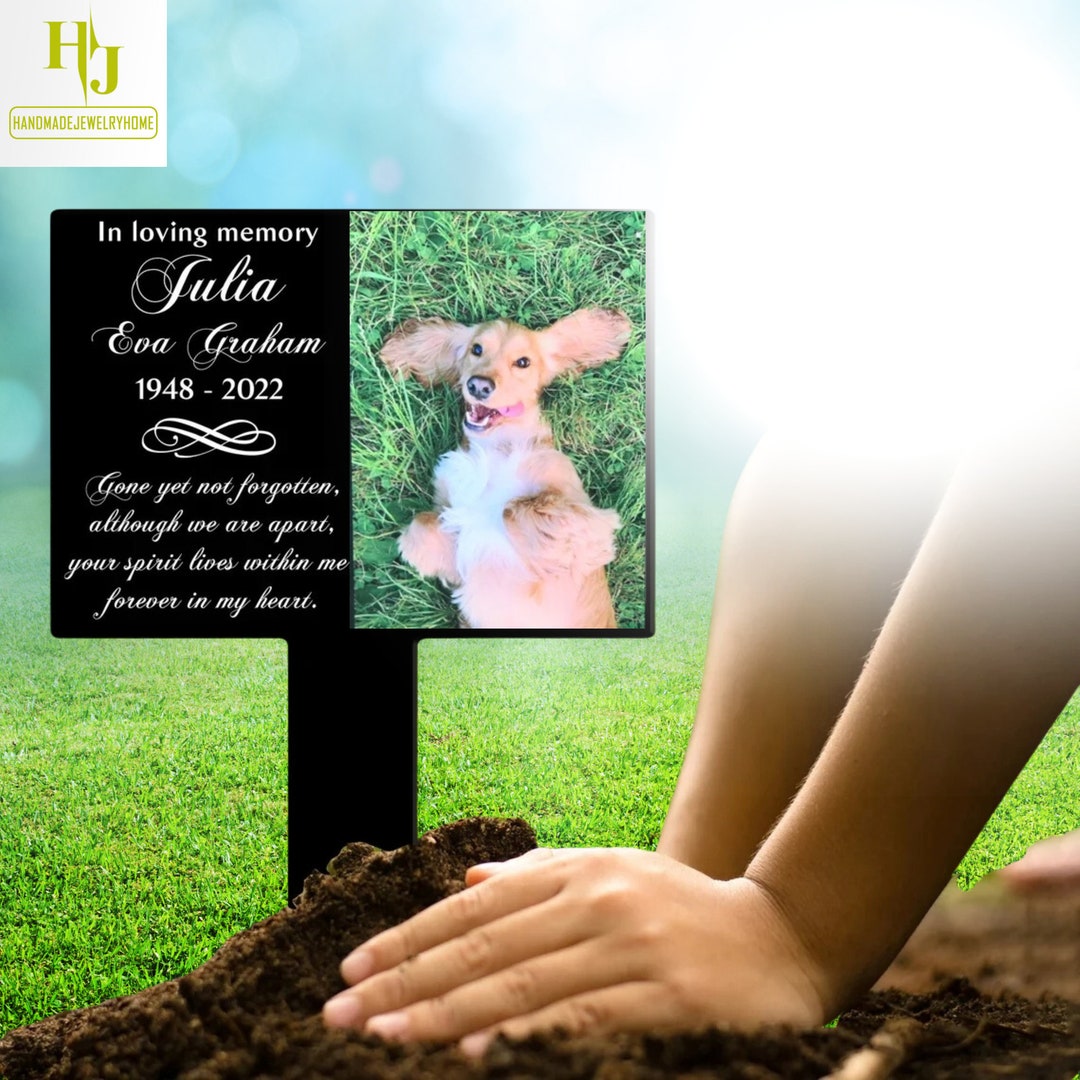Personalized Pet Memorial Garden Stake Custom Pet Memorial Etsy
