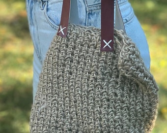 Crochet Bag Brown Large