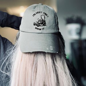 Funny Lawn Care Unisex Cap - Embrace Your Lawn Charm, Gift for Gardeners, Distressed Style, Summer Hat, Casual Wear