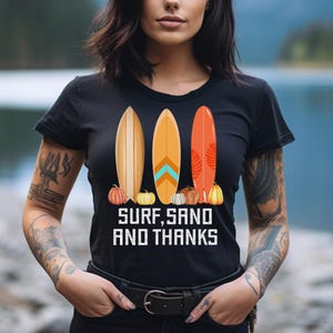Thanksgiving Beach Unisex Tee | Beach Lovers Gift, Casual Summer Outing, Vacation Wear, Surfing Enthusiasts