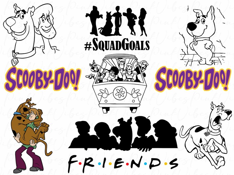 Scooby Doo Font SVG Scooby Doo Font Scooby Doo Letters Etsy Denmark
