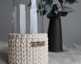 Lantern crochet lantern tealight vase