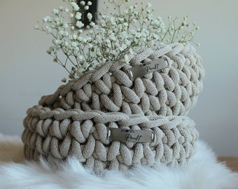 Basket crochet basket utensil storage basket