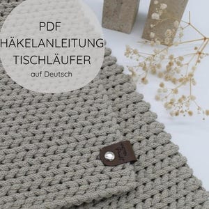 Häkelanleitung Tischläufer Läufer PDF Deutsch Modern