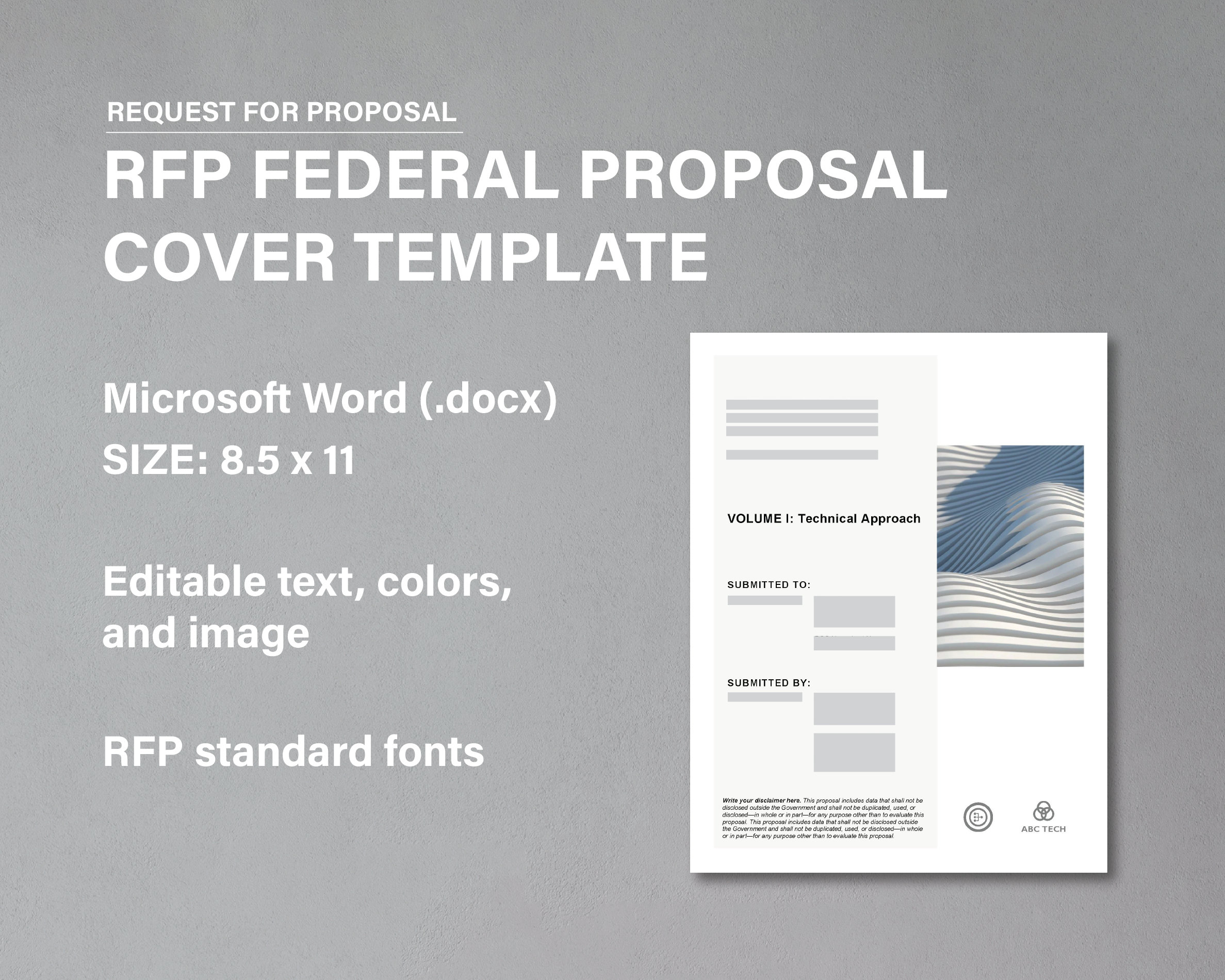 Request For Proposal Cover Page