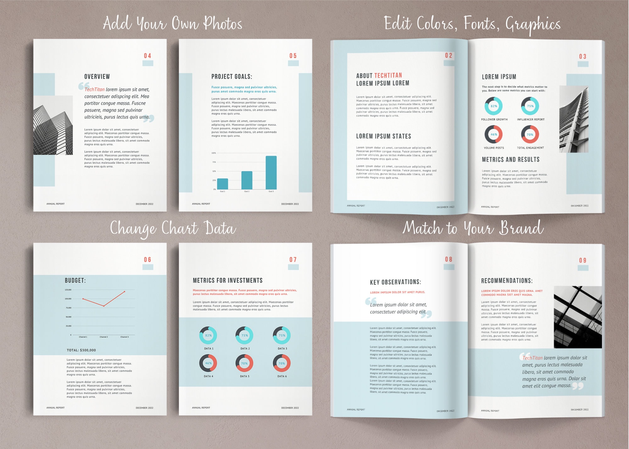 Annual Report Layout Design Ideas