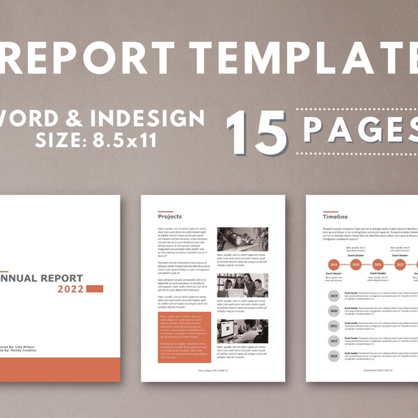 Nonprofit Annual Report Template - Etsy