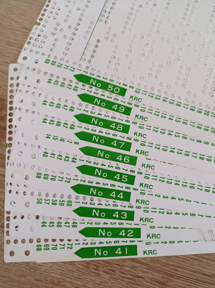 Punched card set for sale  